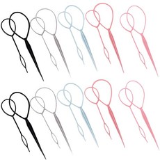 OKAWASI 쿠루린파 스틱 5색 총 10세트 헤어 어레인지 어레인지 스틱 대·소 각각 2개씩 포함 기능 전문가 초보자 살롱(마카롱 색)