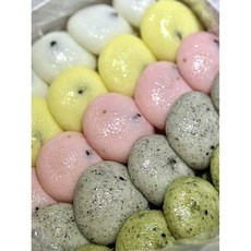 5색 부산 잔기지떡 기정떡 기증떡 답례떡 술떡 증편 한박스, 큰박스(50개입), 흰+옥수수, 1.5kg, 1개