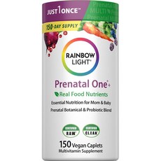 Rainbow Light 페레나탈 One+ 멀티비타민 태블릿 미국 직배송, 1개, 150정