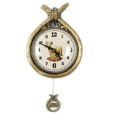 데코스토리 금전운 재물운 만사형통 소 코뚜레시계 무소음 벽시계 국내제작