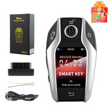 스마트키 유니버설 TK800 OBD 수정 된 스마트 LCD 키 BMW 메르세데스-벤츠 아우디 캐딜락 렉서스 랜드 로버 재규어 기아 닛산 도요타, Silver Colour, English, 1개