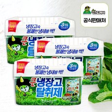 산도깨비 큰 냉장고 탈취제 본품 녹차, 420g, 3개