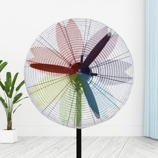 工業電風扇安全網罩 防夾手 兒童安全 全包圍網罩, 七彩,500型適合 直徑5058cm, 1個