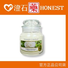 Yankee Candle 洋基蠟燭 仲夏之夜 香氛蠟燭 瓶中燭 104g/623g, 1個, 盛開的山茶花 | 104g