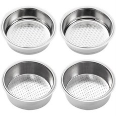 스테인리스 스틸 필터 51mm 포터필터 바구니 2컵 커피 필터 바구니