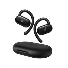 Soundcore V20i 開放式藍牙耳機，IP55 防水防塵與耳掛式設計, 雲母黑