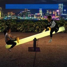 LED 시소 발광 태양열 공원 조명 포토존 글램핑장, 1개, 정사각형 2.35m 태양광