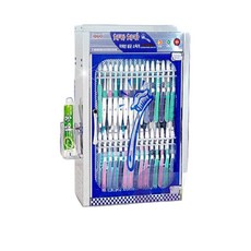 30인용 자외선 칫솔 살균기 SW-30 치카 UV 살균, 노랑
