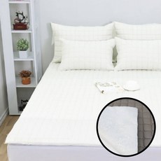 전기매트 보호 커버 온수매트 누빔 순면 전기장판 덮개, 사라가게 S 100x200_그레이