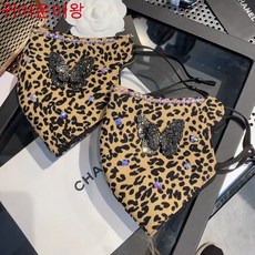 CuteQueen 면 마스크 자외선차단 마스크 방한마스크 여성 가을 겨울 호피 반짝이 나비 방진 방풍