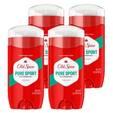 올드스파이스 하이 인듀어런스 퓨어 스포츠 남성 데오드란트, 85g, 4개