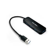 POLYWELL USB 3.0 Type A 擴充埠 4 Port HUB 5Gbps 適用 MacBook PC 此商品適用, 1個, 寶利威爾4埠 擴展塢