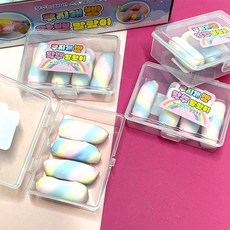 3500 무지개빵 왁뿌 말랑이 말랑이 스퀴시 스트레스완화 왁스 뿌수기, 랜덤