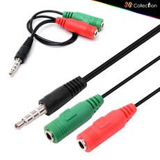 엔케이디 분리젠더 Y오디오케이블 M-F2 일반형 SS-AUXL01, 1개