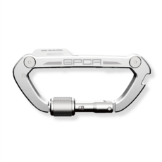 GPCA 鋁合金多功能扣環，登山扣/鑰匙圈/開瓶器/鋼盒切割器，戶外登山配件, 太空鋁, 1個