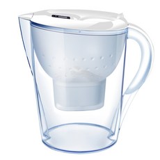 活性炭淨水壺 德國濾芯技術, 1個, 濾水壺白色3.5L（內贈濾芯1顆）