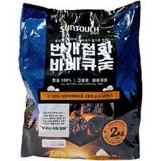 썬터치 바베큐숯 번개점화 바베큐숯 4kg, 1개