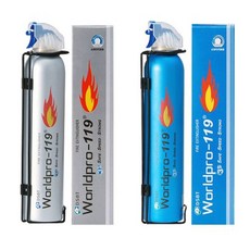 자동차량용 119 간이 휴대용 소화기 중형 실버 ykm*8956Ka, 1개