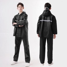 다잇템 남자 배달 투피스 검정 오토바이 작업복 세트 426493