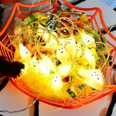 디어 가랜드 호박조명, 유령(화이트)