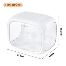 吧唧展示架盲盒收納展示架太空艙收納盒手辦亞克力展示柜可疊加防塵周邊徽章精緻擺件, 1個, 太空艙款【白色】-單個裝