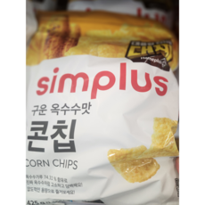 시그니처 simplus 대짜 구운옥수수콘칩 425G, 2개