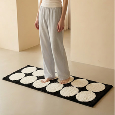 무드릭스 부드러운 워셔블 롱파일 발매트 욕실매트 주방매트 노르딕, 아이보리