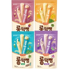 롱떡뻥 4종 자색고구마 30g 1개+시금치 30g 1개+단호박 30g 1개+블루베리 30g 1개, 고구마+시금치+단호박, 1개, 120g