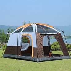 바른상점 브라운 거실형 텐트 패밀리텐트