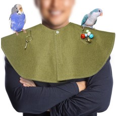 QBLEEV 앵무새 긁힘 방지 어깨 보호대 반려동물 새 똥 소형 잉꼬 앵무새용 다기능 패드 기저귀 숄 선 코뉴어 핀치녹색, Purple