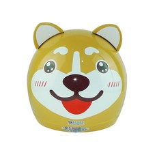 L2來來 KK華泰正版授權柴犬兒童安全帽，寶寶小童大童3/4半罩安全帽，型號857, 黃色, 1個