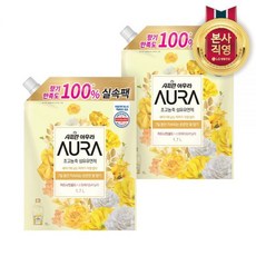 아우라 샤프란 리필 1.7L 미드나잇골드 2개