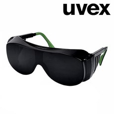 UVEX 德國 焊工電焊護目鏡 防強光 防衝擊, 1個, 9161141 暗度1.7
