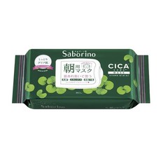 Saborino 早安面膜 煥采潤澤 積雪草限定櫻花 激光透亮 保濕 清爽 控油 優格, 1個, 早安面膜 CICA 積雪草 28枚入