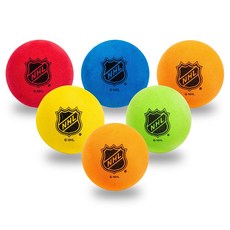 Franklin Sports NHL 미니 하키 폼볼 6개 세트, Franklin 스포츠 폼 미니 하키 공 - NHL 승, 1개