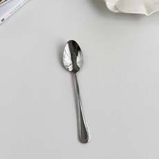 304不鏽鋼刀叉勺餐具組, 410雙線〖甜品小勺〗, 1套