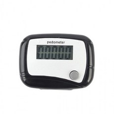 미니 걸음측정기 디지털 만보계 다이어트 걸음측정계, 1개, 블랙