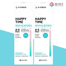 동아제약 해피타임 얼리체크 얼리임테기 약국판매 임신테스트기 안심비밀배송, 1개입, 2개