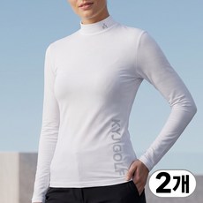 1+1 김영주골프 여성 아이스 쿨 냉감 사방스판 반목 이너티 긴팔 티셔츠 9903