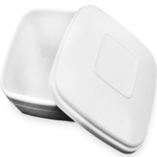 뭉스상회 사각찬기 뚜껑 병원그릇, 투명