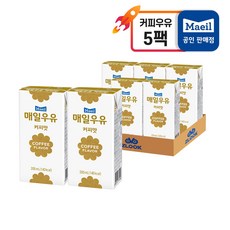 매일우유 커피맛, 200ml, 5팩