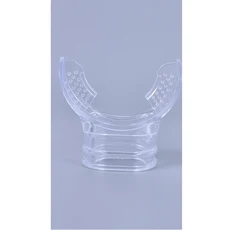 1PC 일회용 투명 실리콘 스쿠버 마우스 피스 일회용 수중 다이빙 다이브 호흡 튜브 스노클 마우스 피스 레귤레이터, 보여진 바와 같이