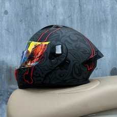 【台灣出貨】 ORZ摩托車頭盔男女揭面罩式雙鏡冬季全罩式藍牙四季3C認證電動車通用, 亮黑-茶镜,L【无蓝牙版】