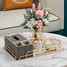 現代風簡約衛生紙盒收納盒，桌面收納整理盒，多功能紙巾盒