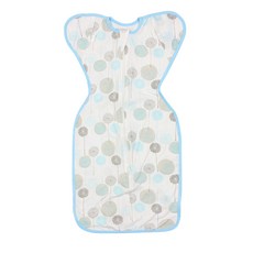 嬰兒舒眠包巾 柔軟透氣拉鍊式設計 灰色條紋包巾