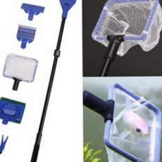 수족관 관청 청소 도구 다기능 스크래퍼 스폰지 어항 청소 도구 유리 이끼 핸들 용품, 80cmBL03383