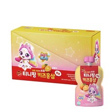 티니핑 키즈 홍삼 쑥쑥 오렌지, 40개, 100ml