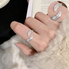 빈티지 돌고래 / 나뭇잎 반지 미니멀 오픈링 반지 빈티지 유니크 프리사이즈반지(빈티지 내추럴 스타일 독창적이고 고급스러움)