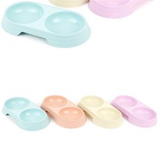 해온느 강아지 밥그릇2구 반려용품, 블루