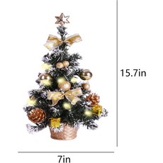 15.7吋聖誕樹 7吋底座, 新款金色星星聖誕樹40cm(附燈串)
